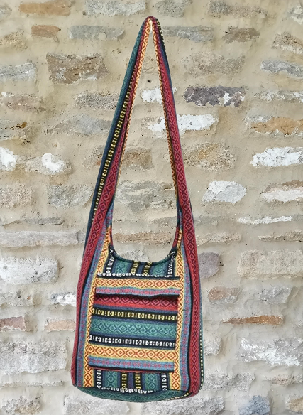 Cotton canvas shoulder bag clearance