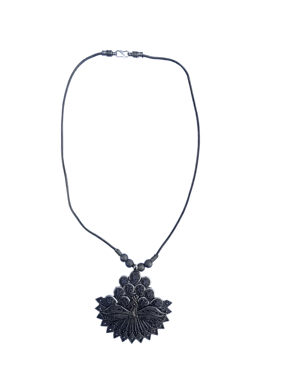 Bohotusk Elaborate Peacock Pendant Necklace