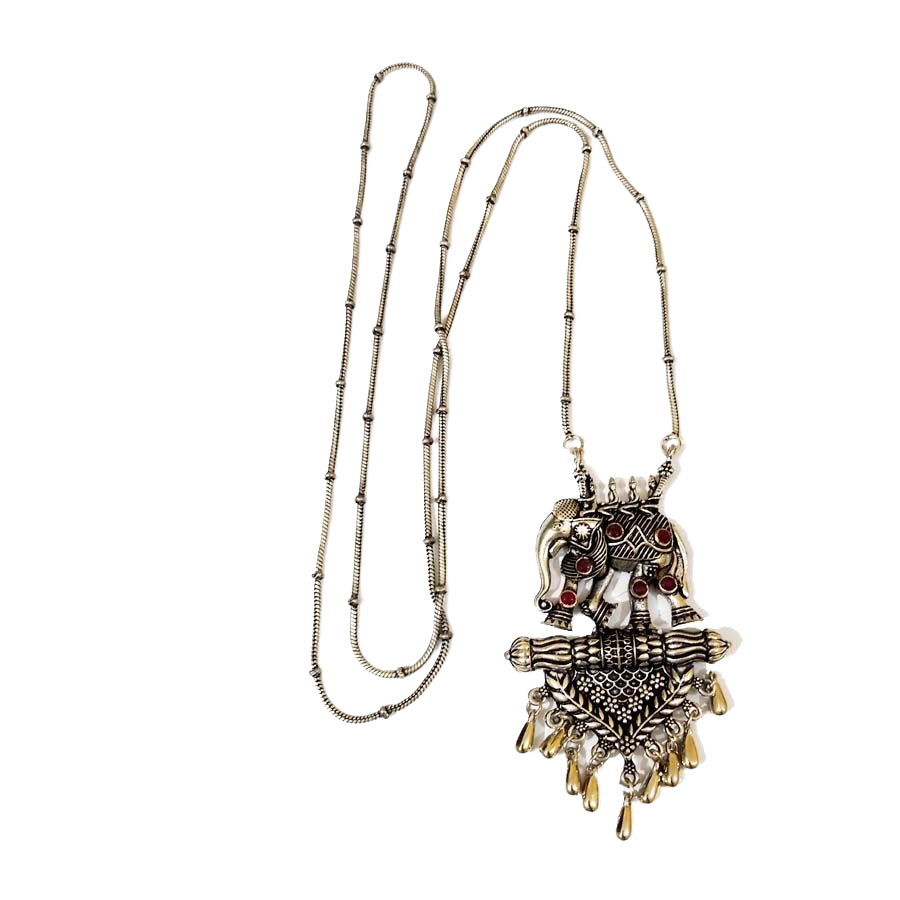 Bohotusk Elephant Tusker Pendant Necklace