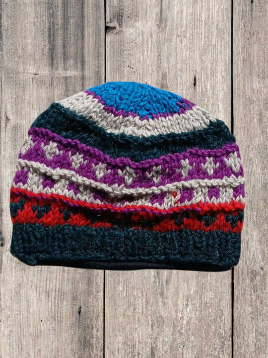Boho Multi Coloured Banie Hat
