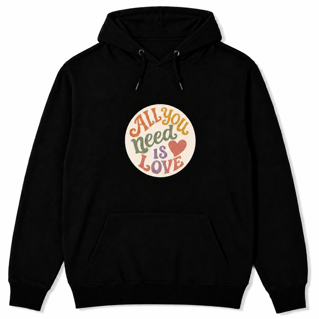 Bohotusk All You Need is Love Cotton Hoodie 6 Colours S - 2XL (UK 8 - 20)