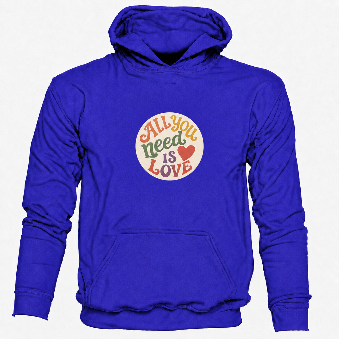 Bohotusk All You Need is Love Cotton Hoodie 6 Colours S - 2XL (UK 8 - 20)