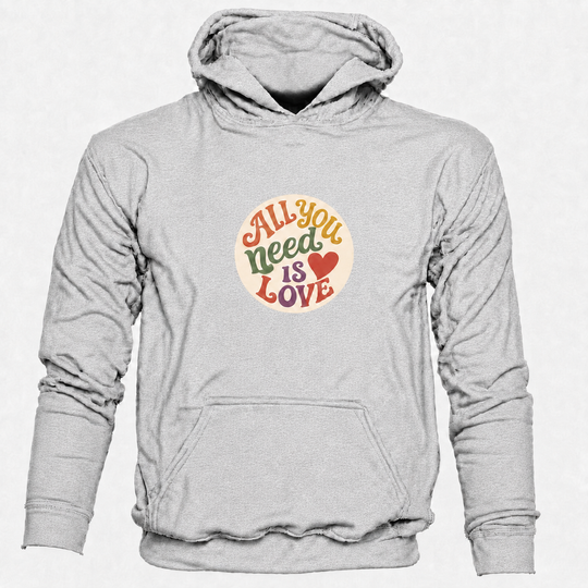 Bohotusk All You Need is Love Cotton Hoodie 6 Colours S - 2XL (UK 8 - 20)