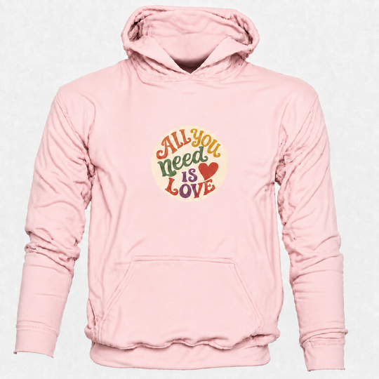 Bohotusk All You Need is Love Cotton Hoodie 6 Colours S - 2XL (UK 8 - 20)