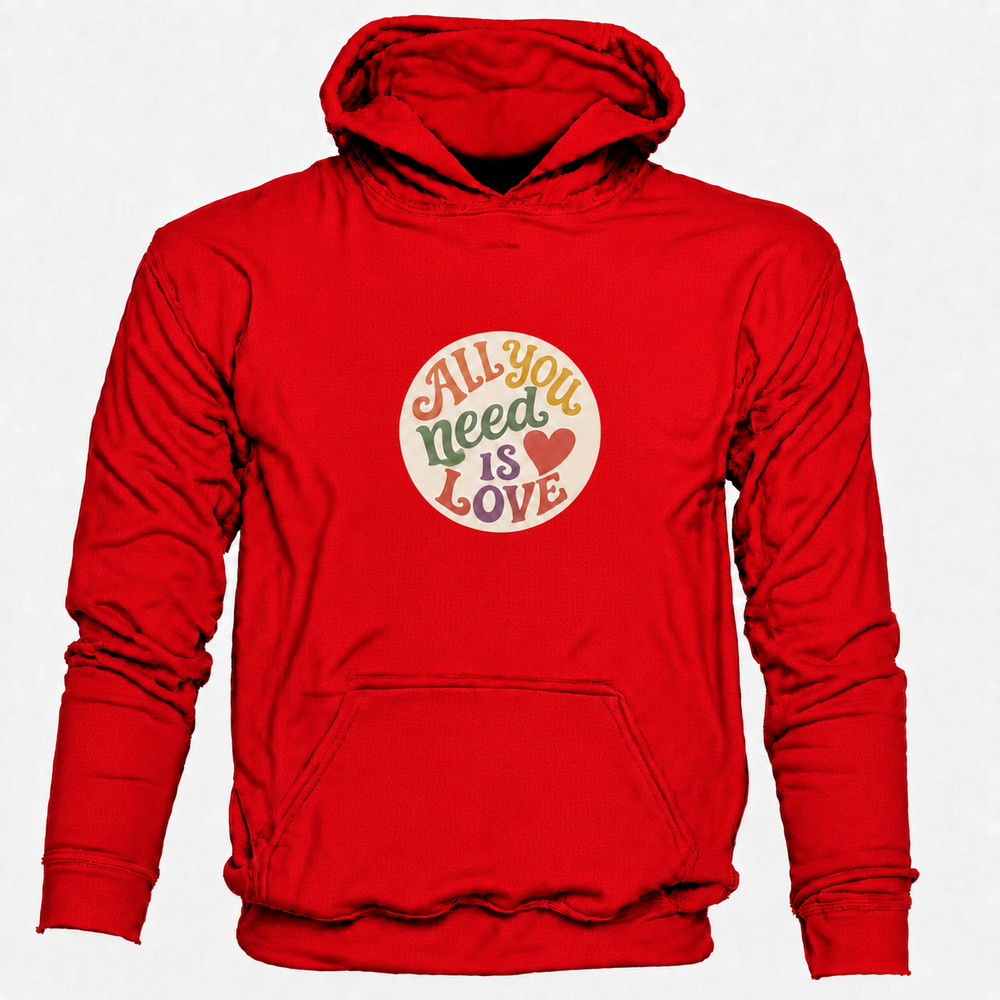 Bohotusk All You Need is Love Cotton Hoodie 6 Colours S - 2XL (UK 8 - 20)