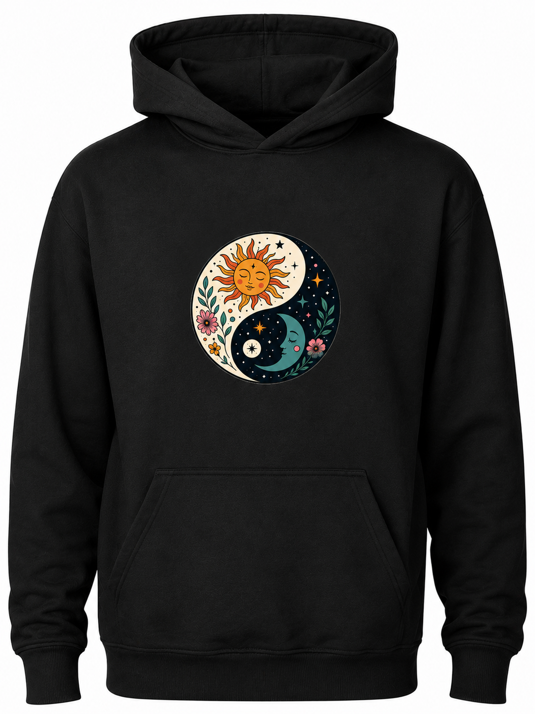 Bohotusk Ying Yang Cotton Hoodie 6 Colours S - 2XL (UK 8 - 20)