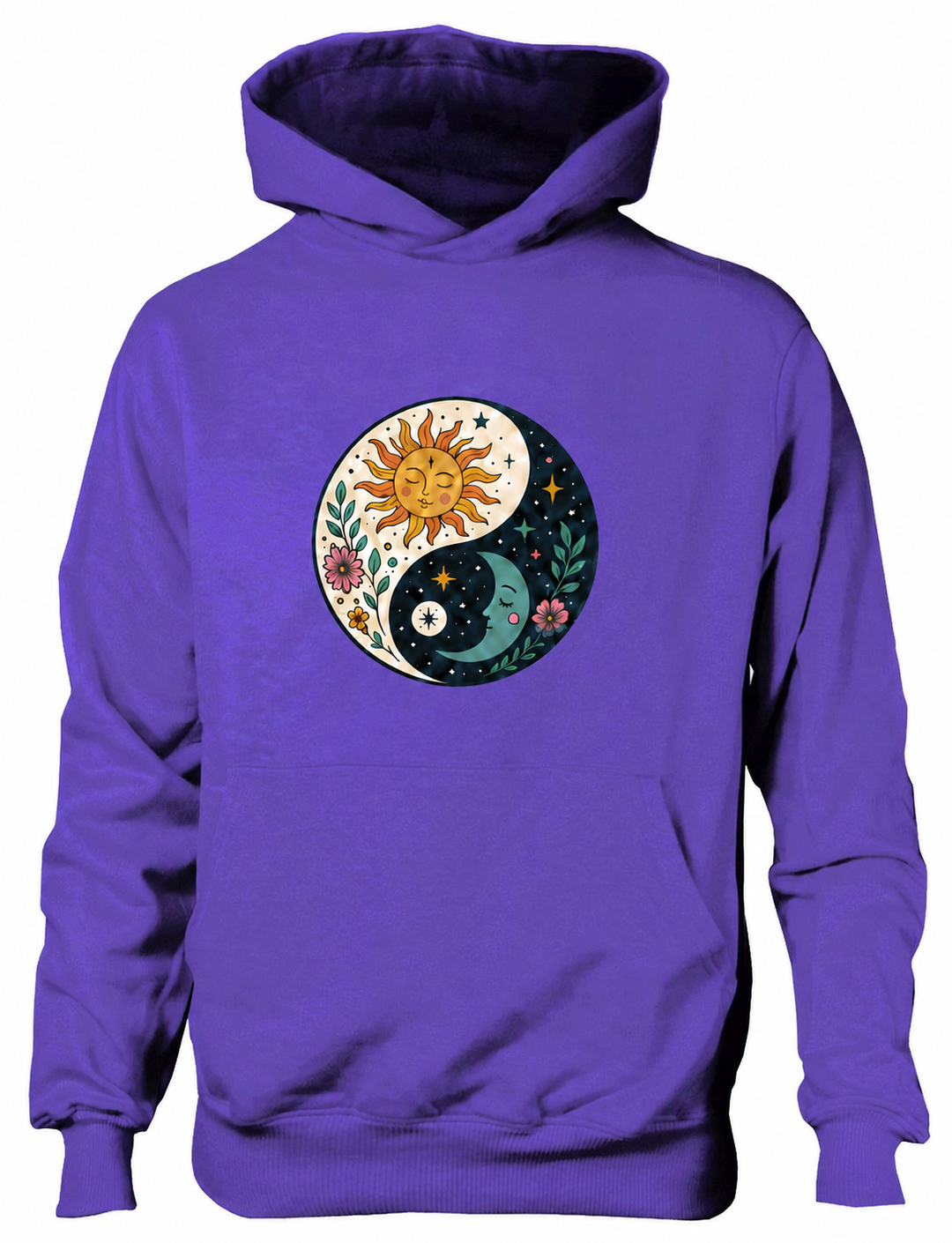 Bohotusk Ying Yang Cotton Hoodie 6 Colours S - 2XL (UK 8 - 20)