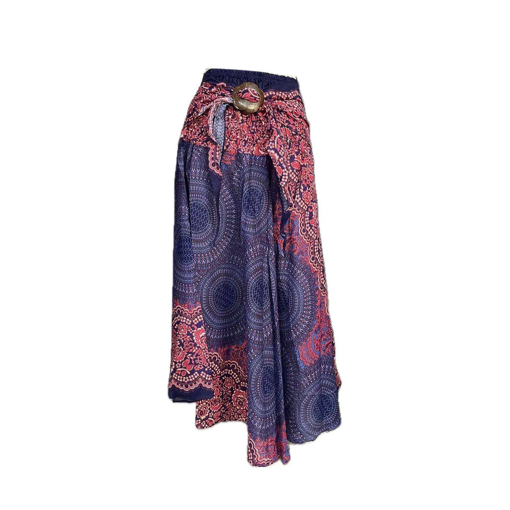 Bohotusk Purple Sun Glow Long Skirt With Coconut Buckle (& Strapless Dress) S/M Only
