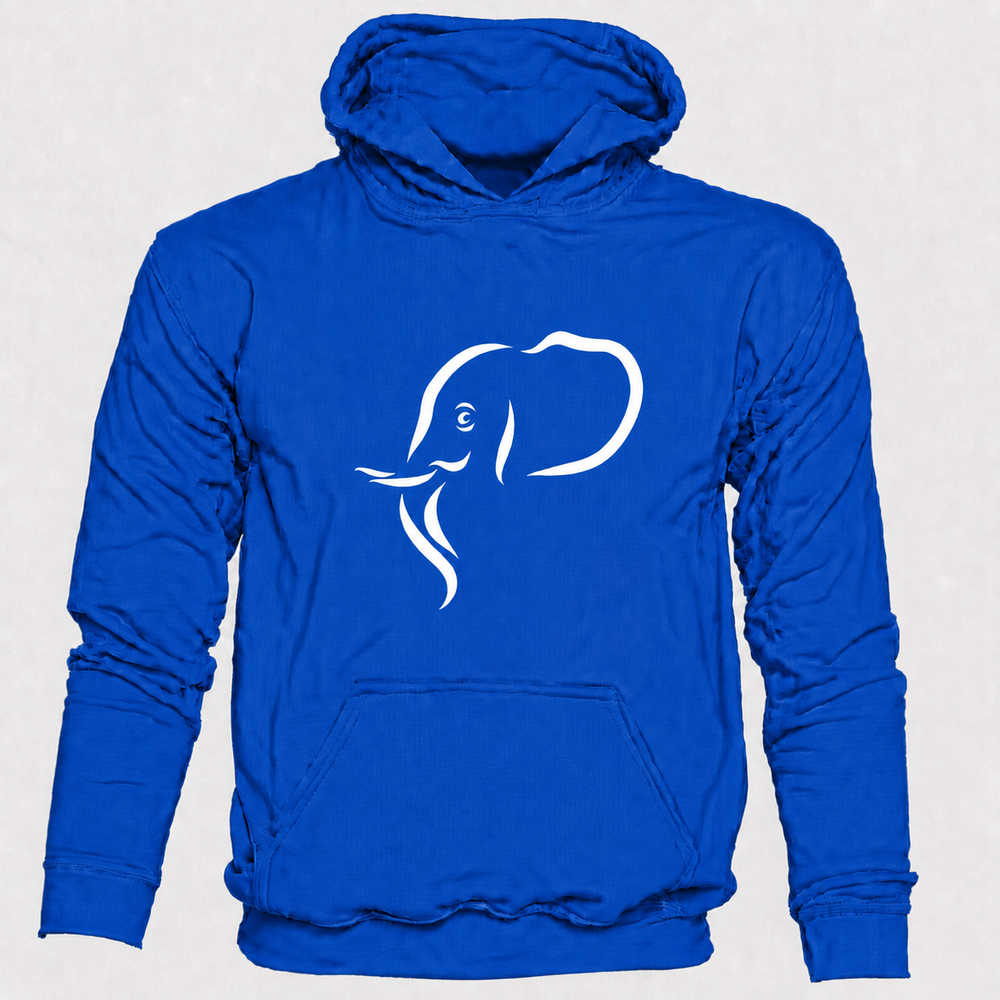 Bohotusk Elephant Head Cotton Hoodie 6 Colours S - 2XL (UK 8 - 20)