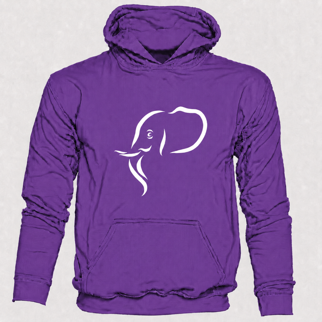 Bohotusk Elephant Head Cotton Hoodie 6 Colours S - 2XL (UK 8 - 20)