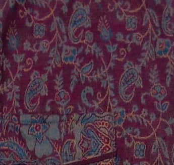 Bohotusk Purple Navy Blue Paisley Fleece Harem Pants