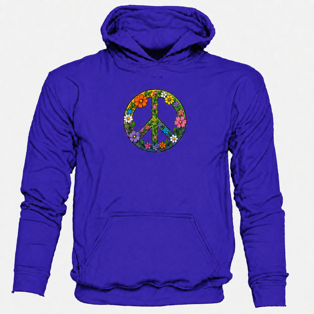 Bohotusk Flower Power Cotton Hoodie 6 Colours S - 2XL (UK 8 - 20)