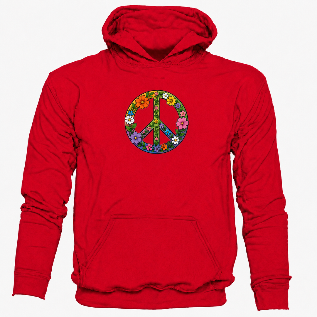 Bohotusk Flower Power Cotton Hoodie 6 Colours S - 2XL (UK 8 - 20)