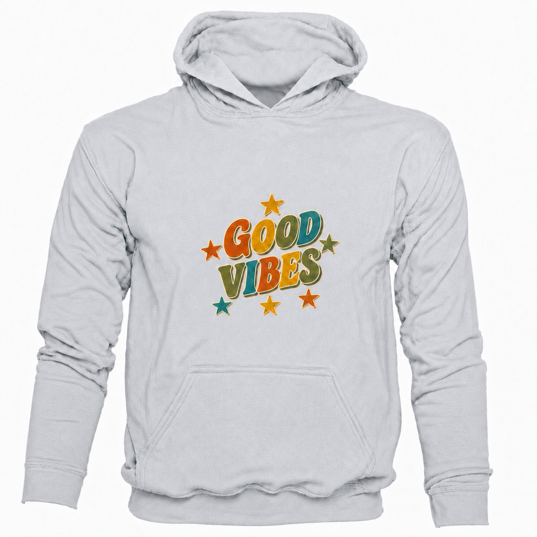 Bohotusk Good Vibes Cotton Hoodie 6 Colours S - 2XL (UK 8 - 20)