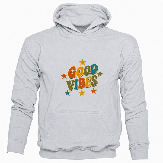 Bohotusk Good Vibes Cotton Hoodie 6 Colours S - 2XL (UK 8 - 20)