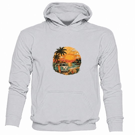 Bohotusk Sunset Camper Van Cotton 6 Colours Hoodie S - 2XL (UK 8 - 20)