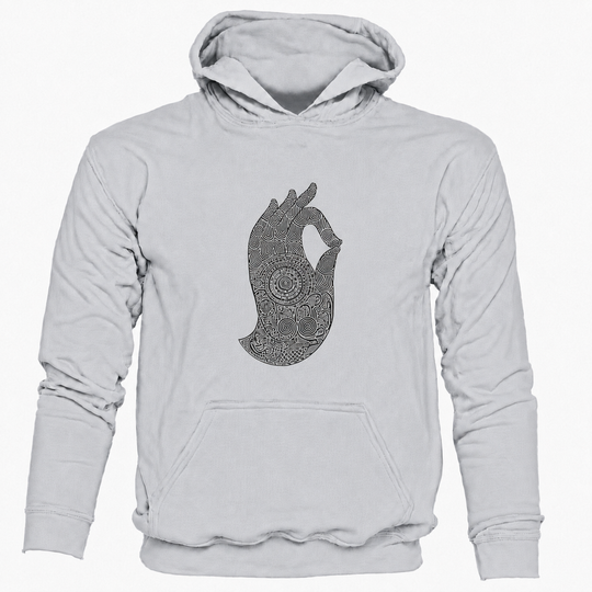 Bohotusk Hand of Buddha Cotton Hoodie 6 Colours S - 2XL (UK 8 - 20)