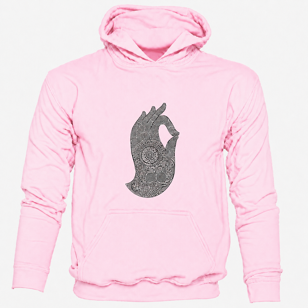 Bohotusk Hand of Buddha Cotton Hoodie 6 Colours S - 2XL (UK 8 - 20)