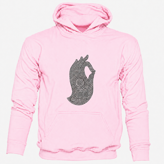 Bohotusk Hand of Buddha Cotton Hoodie 6 Colours S - 2XL (UK 8 - 20)