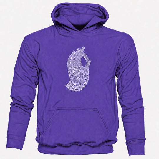 Bohotusk Hand of Buddha Cotton Hoodie 6 Colours S - 2XL (UK 8 - 20)