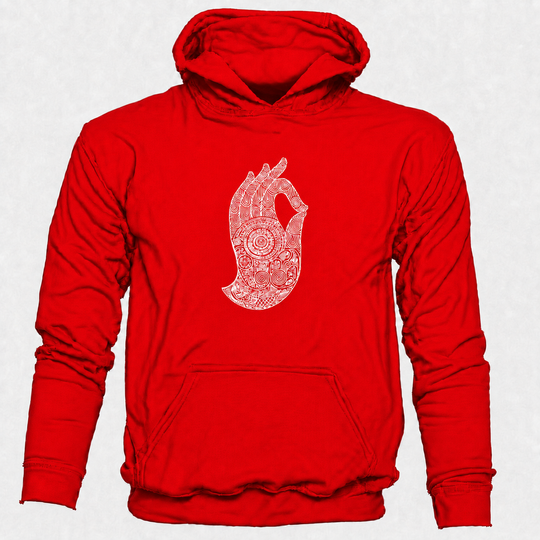 Bohotusk Hand of Buddha Cotton Hoodie 6 Colours S - 2XL (UK 8 - 20)