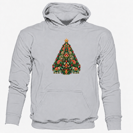 Bohotusk Christmas Elephant Tree  Hoodie 6 Colours S - 2XL (UK 8 - 20)