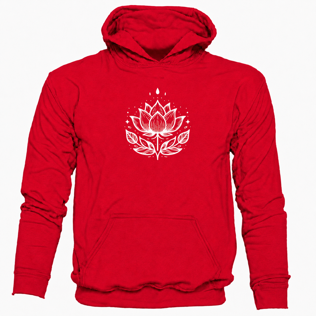 Bohotusk Lotus Flower Cotton Hoodie 6 Colours S - 2XL (UK 8 - 20)