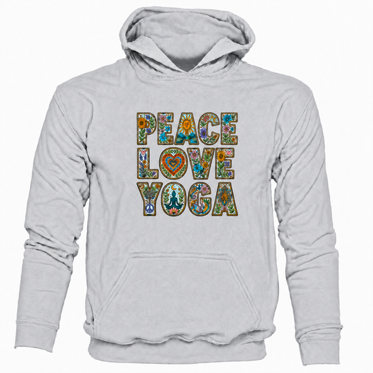 Bohotusk Peace Love Yoga Kids Hoodie 6 Colours