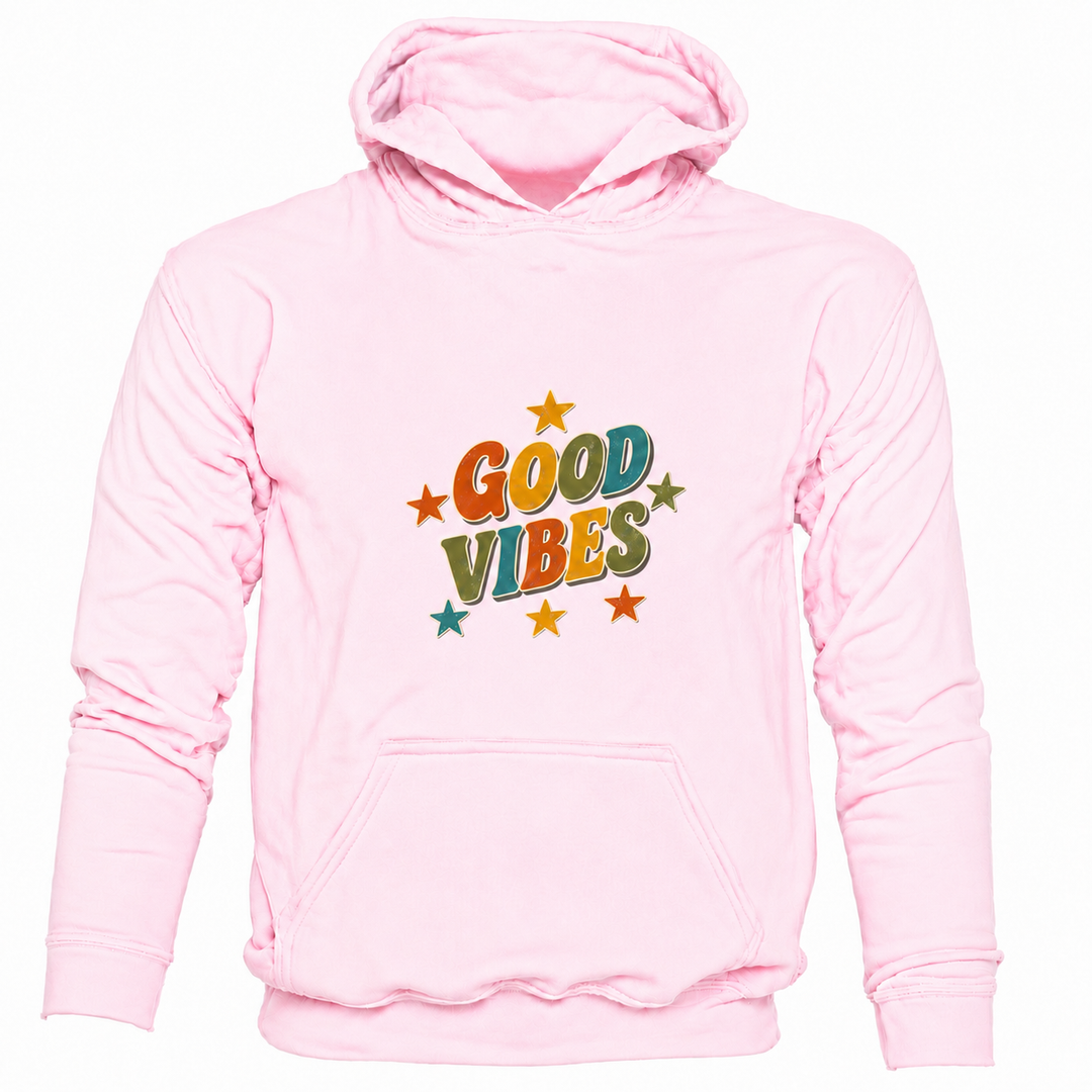 Bohotusk Good Vibes Cotton Hoodie 6 Colours S - 2XL (UK 8 - 20)