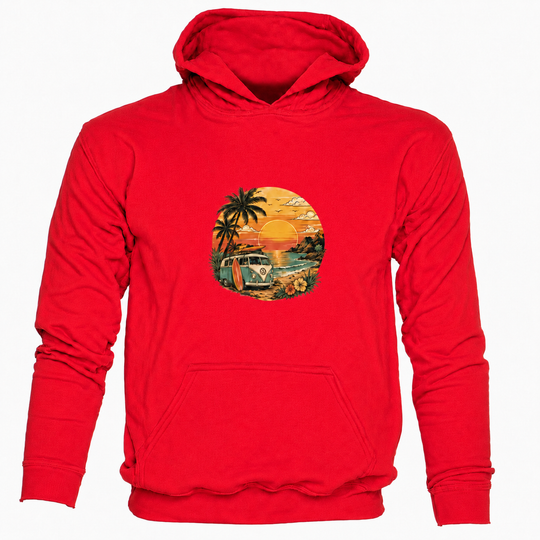 Bohotusk Sunset Camper Van Cotton 6 Colours Hoodie S - 2XL (UK 8 - 20)