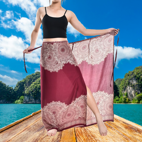 Bohotusk Red Sun Storm Sarong Super Soft 150cm x 110cm