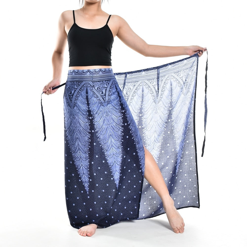 Bohotusk Navy Blue Fern Sarong Super Soft 150cm x 110 cms