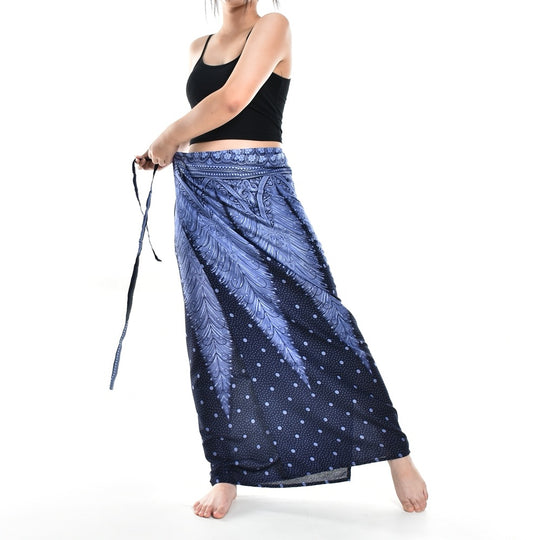 Bohotusk Navy Blue Fern Sarong Super Soft 150cm x 110 cms