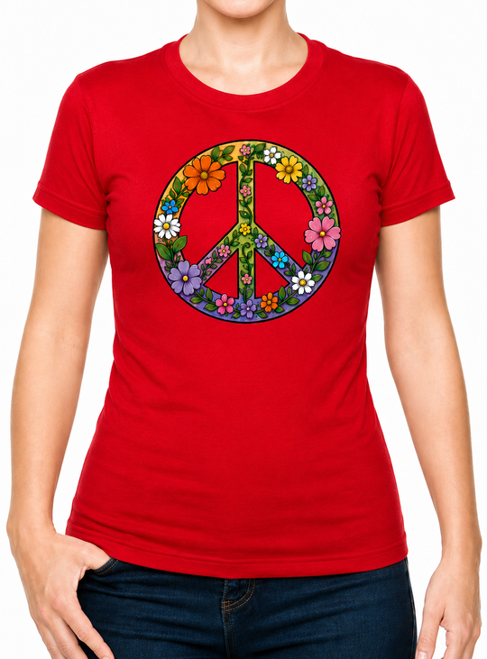 Boho CND Flower Power Cotton Kids T-Shirt 3 to 13 Years (7 Colours)