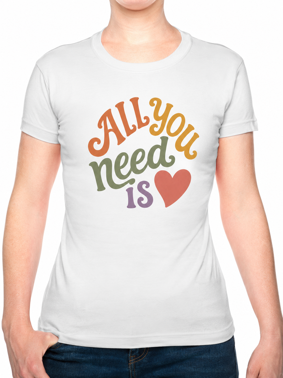 Bohotusk All You Need is Love Cotton Mens T-Shirt S - 3XL