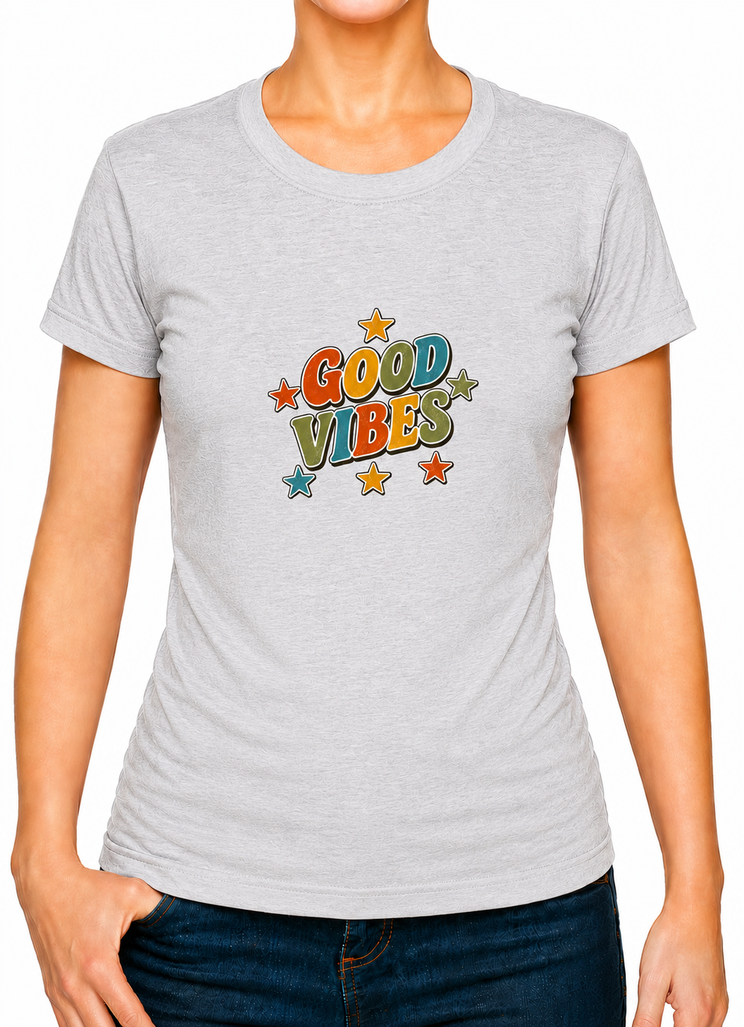 Boho Good Vibes Ladies T-Shirt XS - 2XL (UK 8 - 18) - available in 7 colours