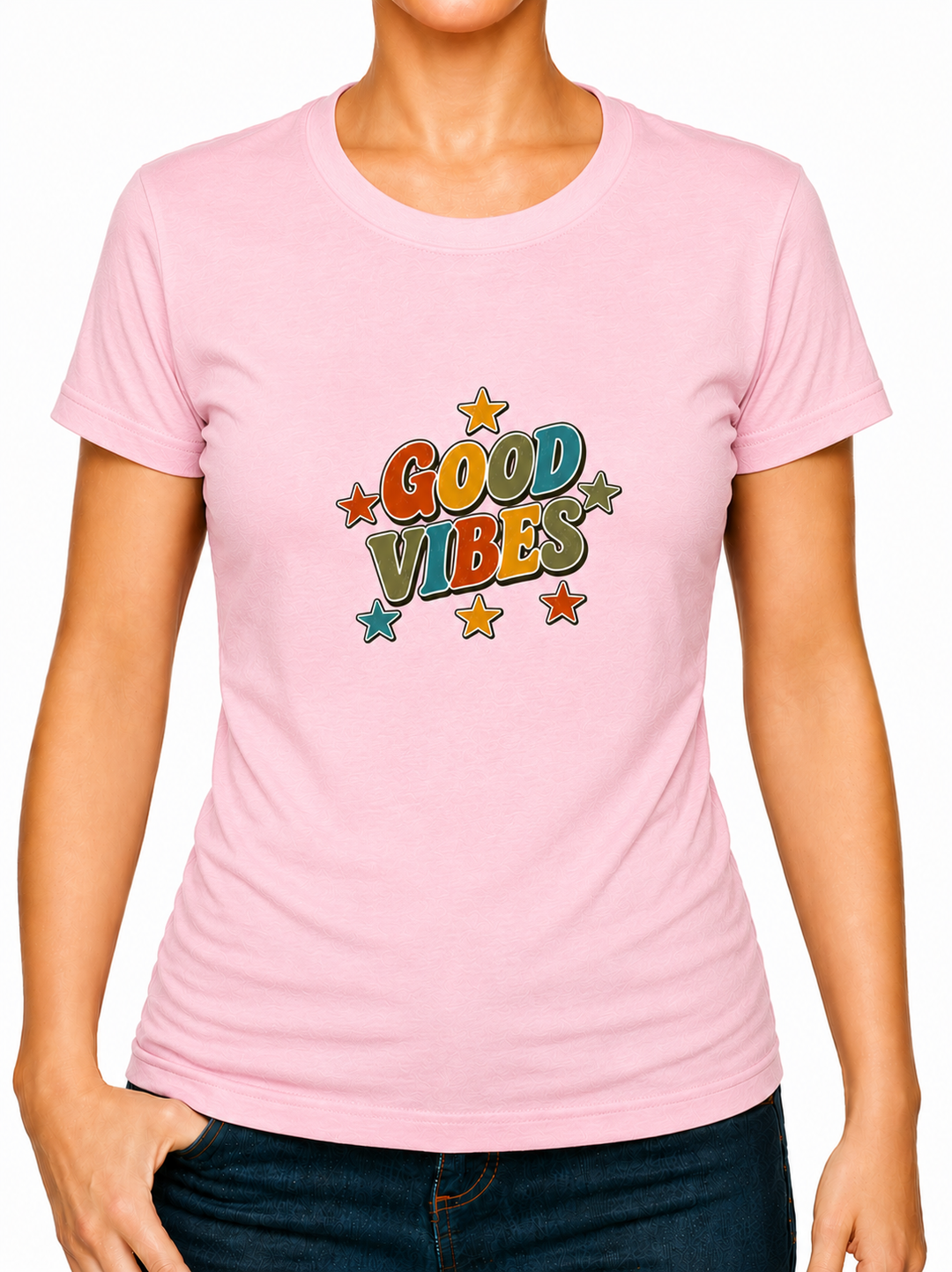 Boho Good Vibes Ladies T-Shirt XS - 2XL (UK 8 - 18) - available in 7 colours