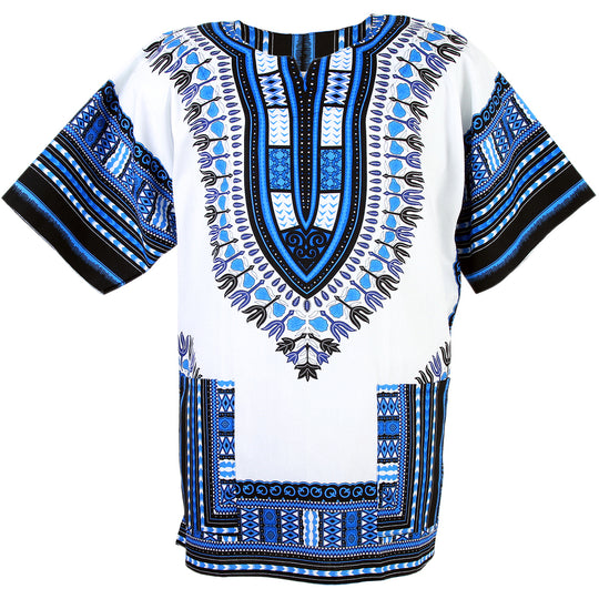 Dashiki Shirt African Poncho Ladies Shirt Dress - 6 Colours