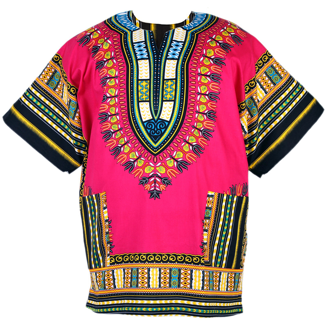 Dashiki Shirt African Poncho Ladies Shirt Dress - 6 Colours