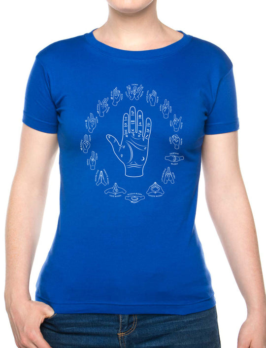 Bohotusk Mudra Energy Flows Cotton Ladies T-Shirt XS - 2XL (UK 8 - 18) Available in 7 sizes
