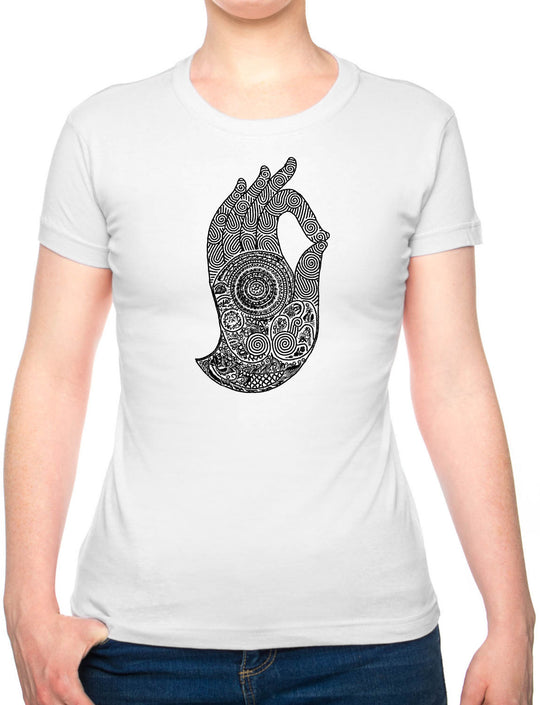 Bohotusk Hand of Buddha Cotton Mens T-Shirt S - 3XL