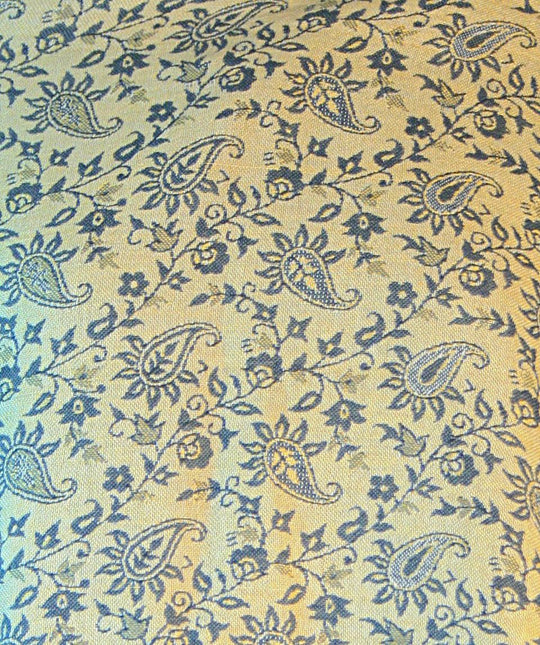 Slate Grey Floral Leaf Teardrop Print Pashmina Reversable 200 x 75cm