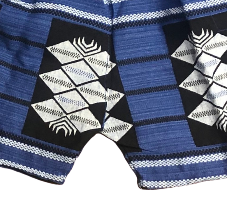 Mens Blue Cotton Nightshade Shorts