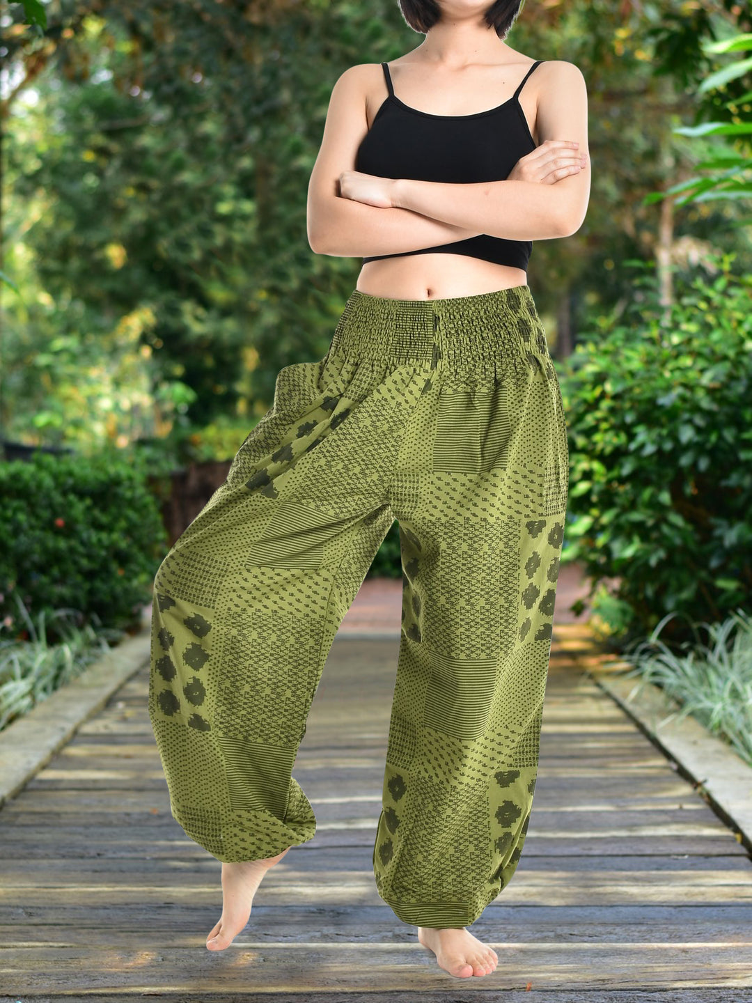 Women's Autumn Cotton Harem Pants - Bohotusk