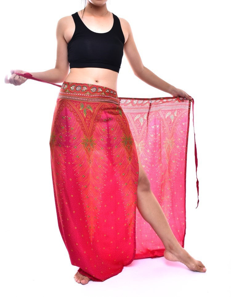 Bohotusk Pink Peacock Sarong Super Soft 150cm x 110cm
