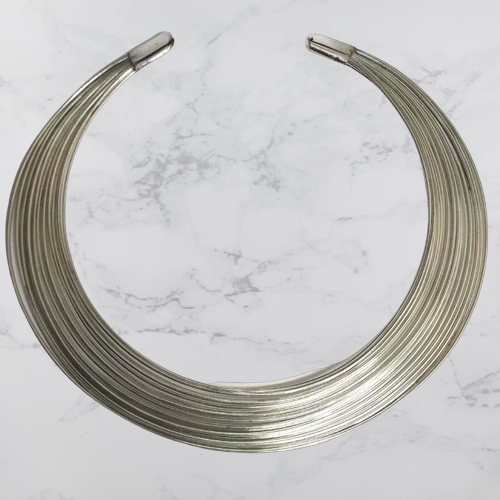 Bohotusk Brass Multi Wire Choker Necklace
